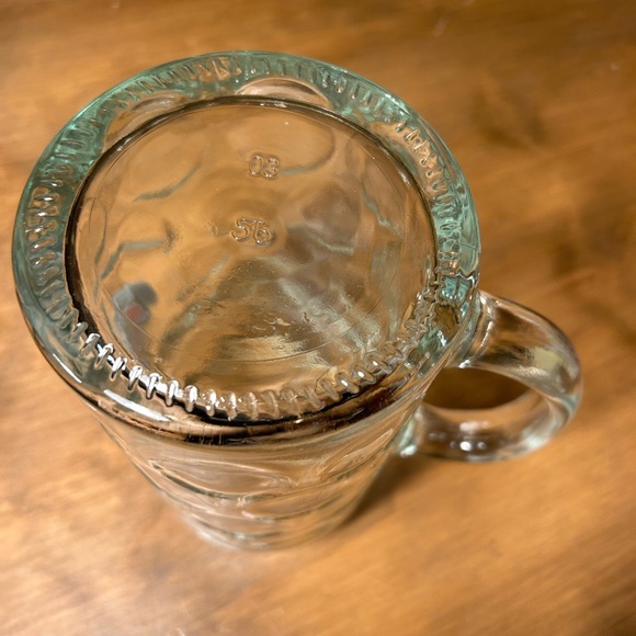 Paulaner Munchen Dimpled Clear Glass Beer Stein German Mug Large 1 Liter 32 Oz - Picture 6 of 9